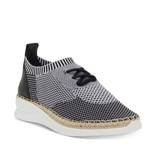 ANTONIO MELANI Black and White Knit Sneakers